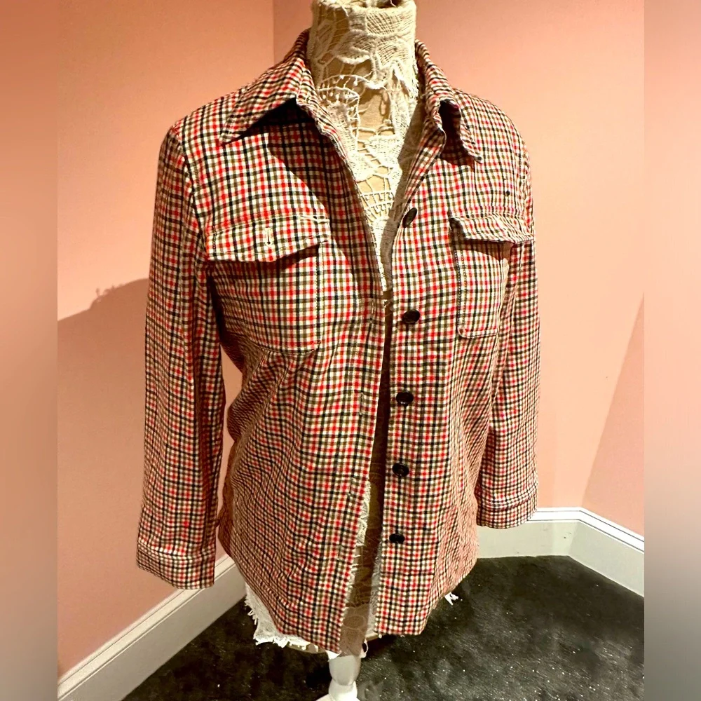 Isaac Mizrahi check cozy light jacket